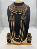 Bridal Reverse American Diamond Antique Gold Base