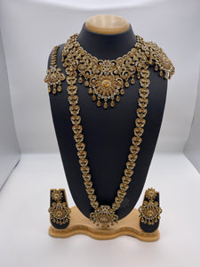 Bridal Antique Gold LCT Shine Collection with Silver Stones
