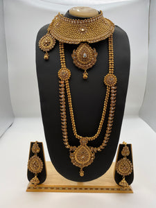 Bridal Reverse American Diamond with a Polki Style Choker