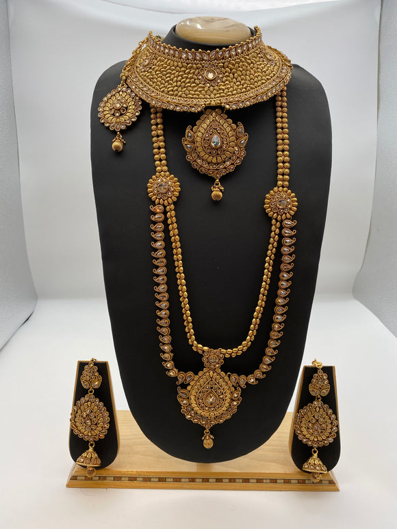 Bridal Reverse American Diamond with a Polki Style Choker