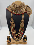 Bridal Luxury Reverse American Diamond & Ivory Pearls