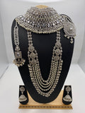 Bridal Reverse American Diamond Silver Base