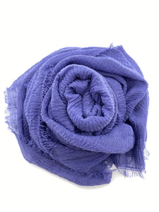 Blue Iris Crinkle Scarf