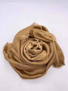 Bronze Gold Silk Scarf