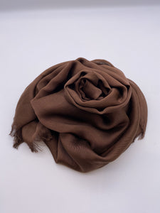 Chocolate Brown Silk Scarf