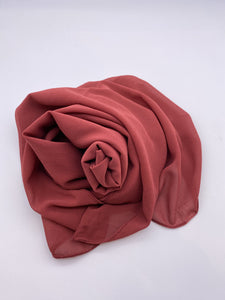 Crimson Pink Chiffon Scarf