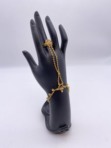 Kids Handpiece with Antique Gold Base Adjustable Bracelet