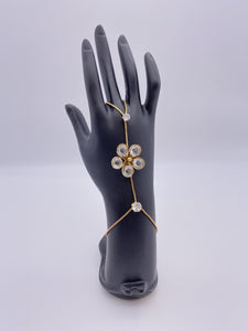 Handpiece with Silver Gem Stones