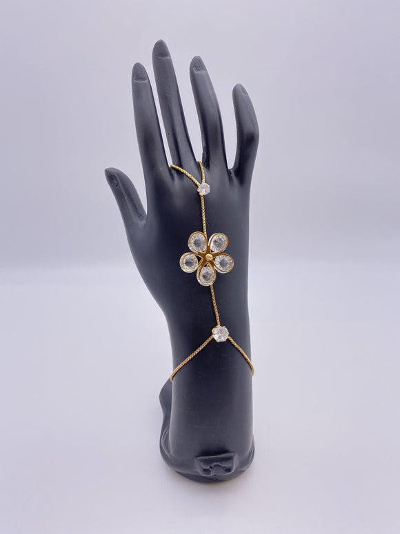 Handpiece with Silver Gem Stones