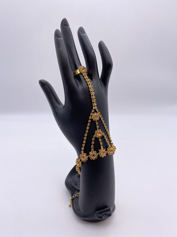 Kids Handpiece Gold Base Adjustable with Gem Stones