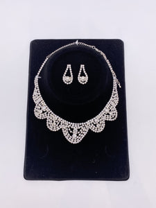 Kids Set with Silver Base and Small Rhinestones