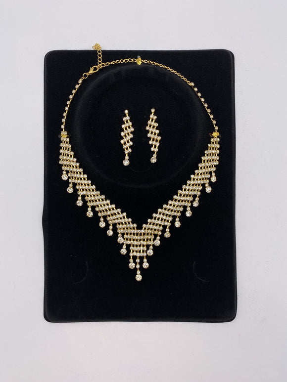 Kids Set with Small Sized Rhinestones with Earrings
