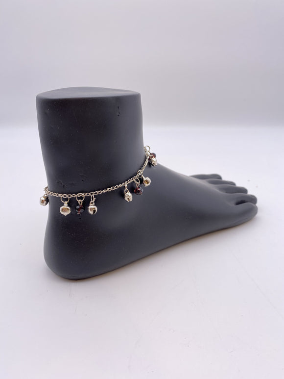 Silver anklets for kids sale