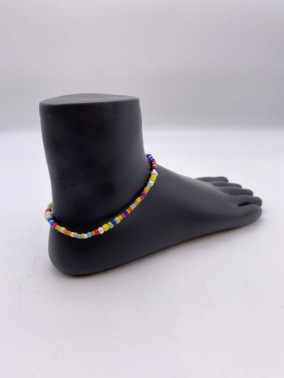 Kids Anklet - Multicoloured Beads