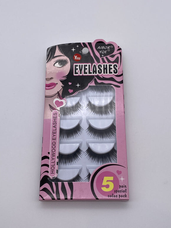 Hollywood Eyelashes - Pack of 5 - Medium Thick