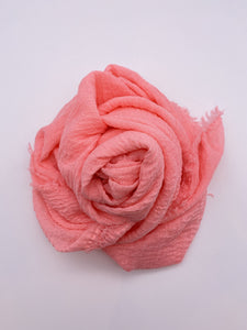 Lassi Pink Crinkle Scarf