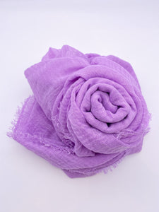 Lavender Crinkle Scarf