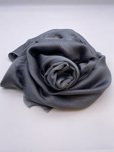 Pigeon Grey Silk Scarf