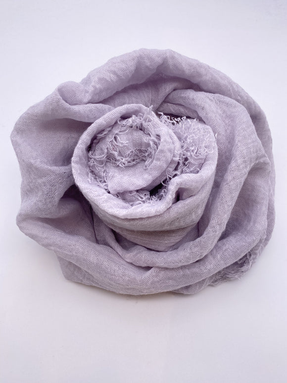 Powdered Lilac Crinkle Scarf