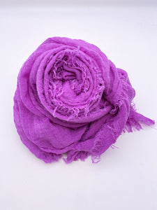 Purple Orchid Crinkle Scarf