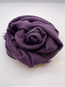 Purple Grape Crinkle Scarf