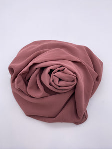 Raw Pink Chiffon Scarf