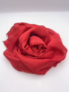 Scarlett Red Silk Scarf