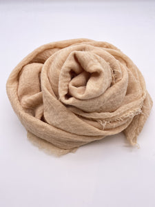 Soft Peach Crinkle Scarf