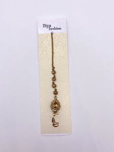 Tikka - Cream Gold Pearls - Antique Gold Base