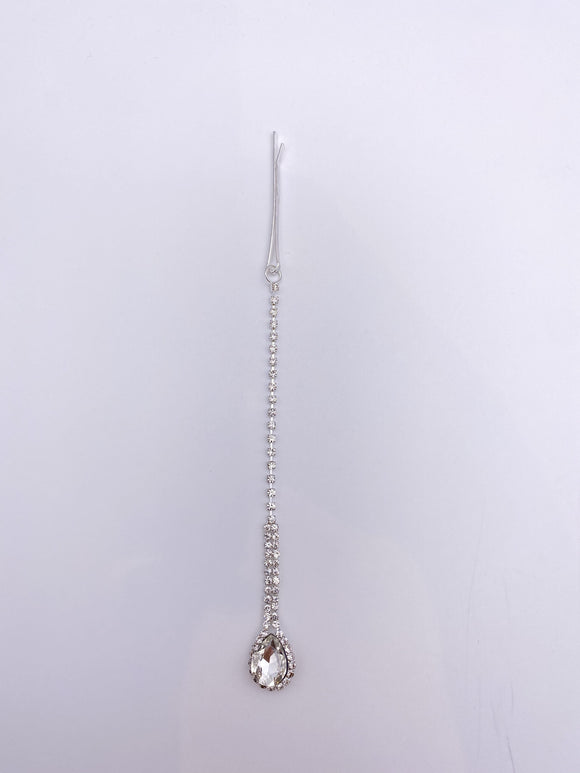 Tikka - Silver Rhinestone in Rainbow Shape - Silver Base