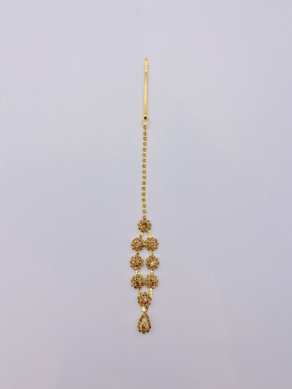 Tikka - Antique Gold Rhinestones - Bright Gold Base