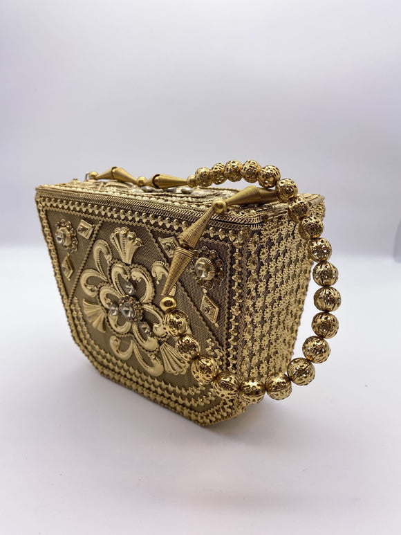 Antique gold clutch 2025
