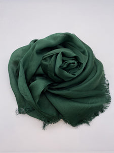 Tree Green Silk Scarf