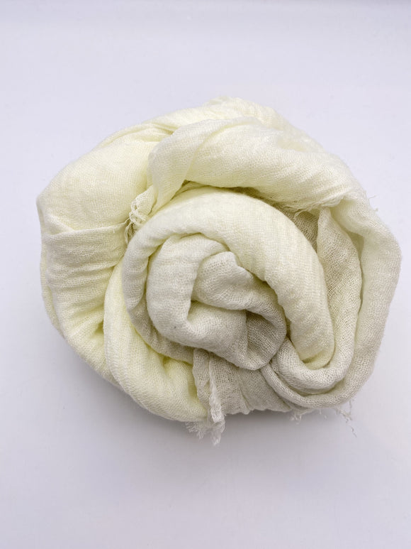 Vanilla Cream Crinkle Scarf