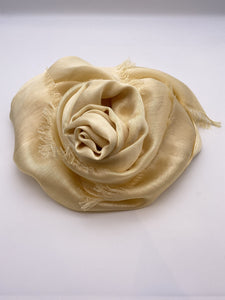 Vanilla Gold Silk Scarf