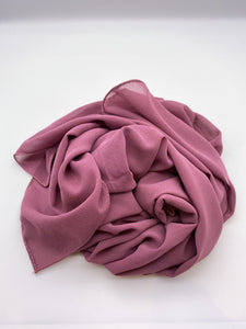 Vivid Pink Chiffon Scarf